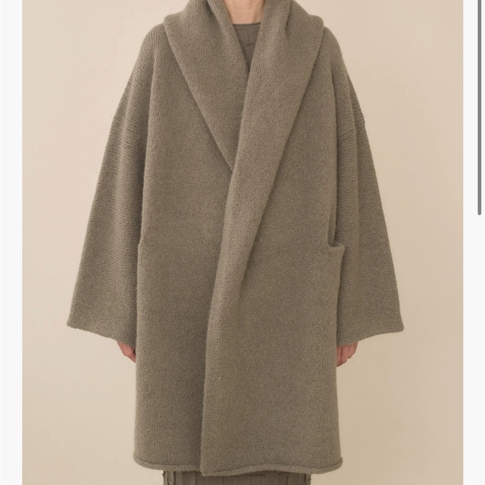 Lauren Manoogian Capote Coat in Concrete OS One Size